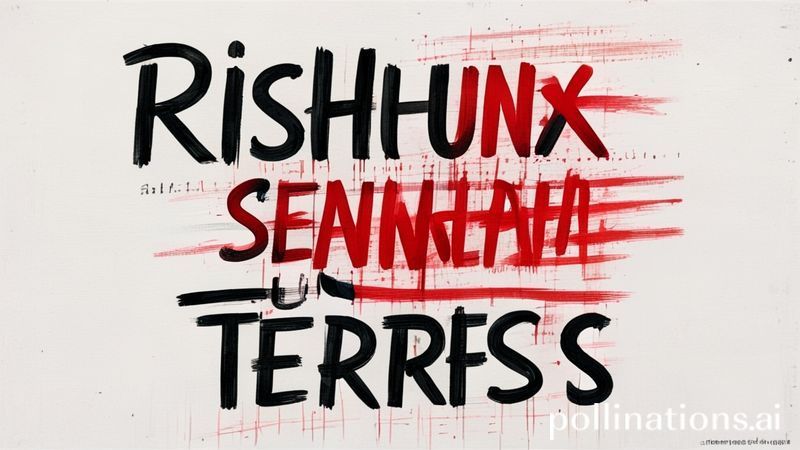 Rishi Sunak Signals Calculated Response to U.S. Tariff Threats