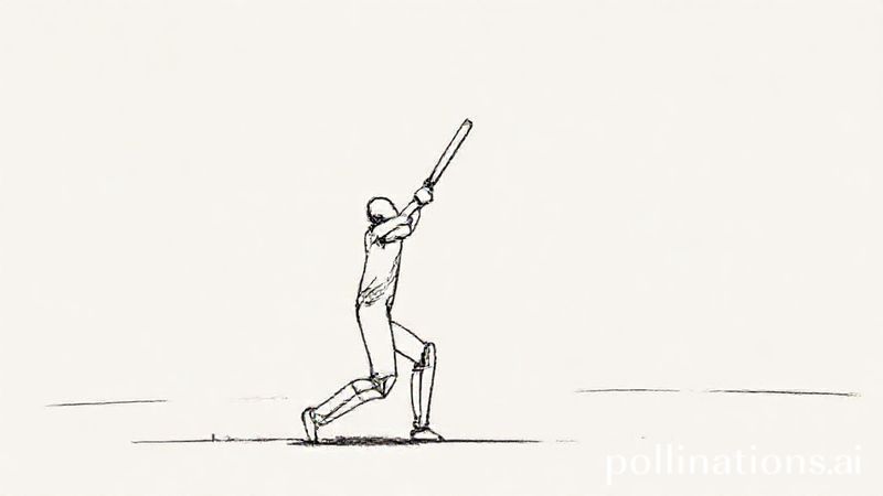 Oh no, what’s he done? Brook bowled after reverse-sweep attempt